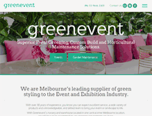 Tablet Screenshot of greenevent.com.au